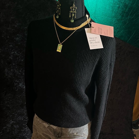 COPY - BRAND NEW Black Quince XS super soft sweater merino wool & alpaca EXTRA … - Picture 4 of 15